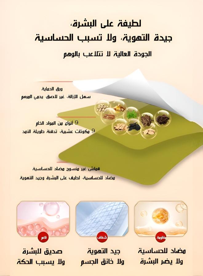 لاصقة زنجبيل حرارية للركبة والرقبة والقدم - طارد للبرد والرطوبة تدفئة منزلية للجسم كامل - Image 5